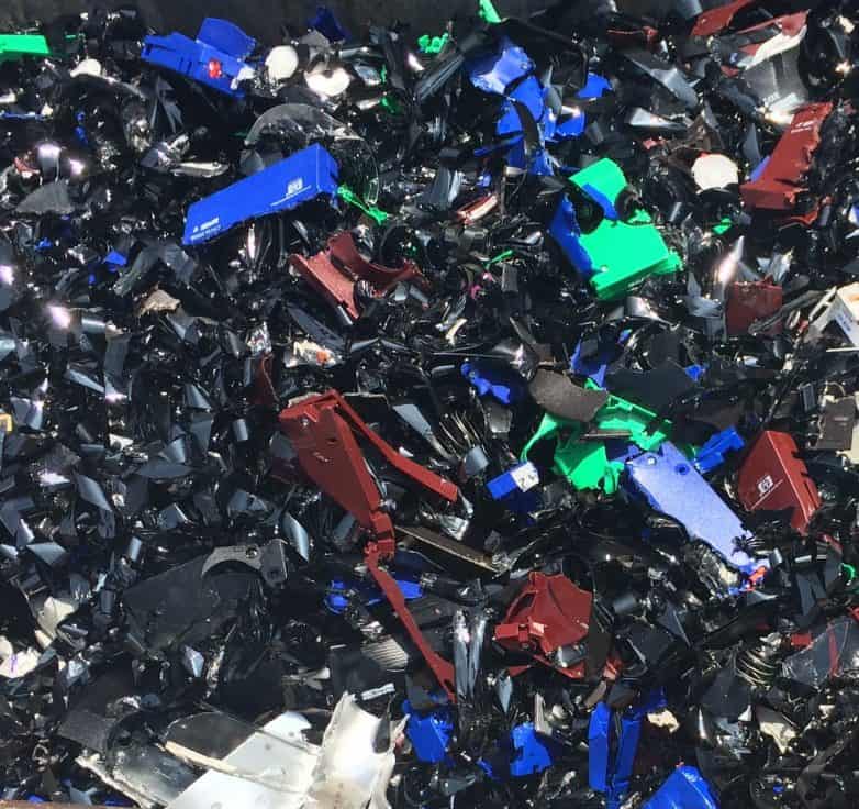 Shredded LTO backup tapes